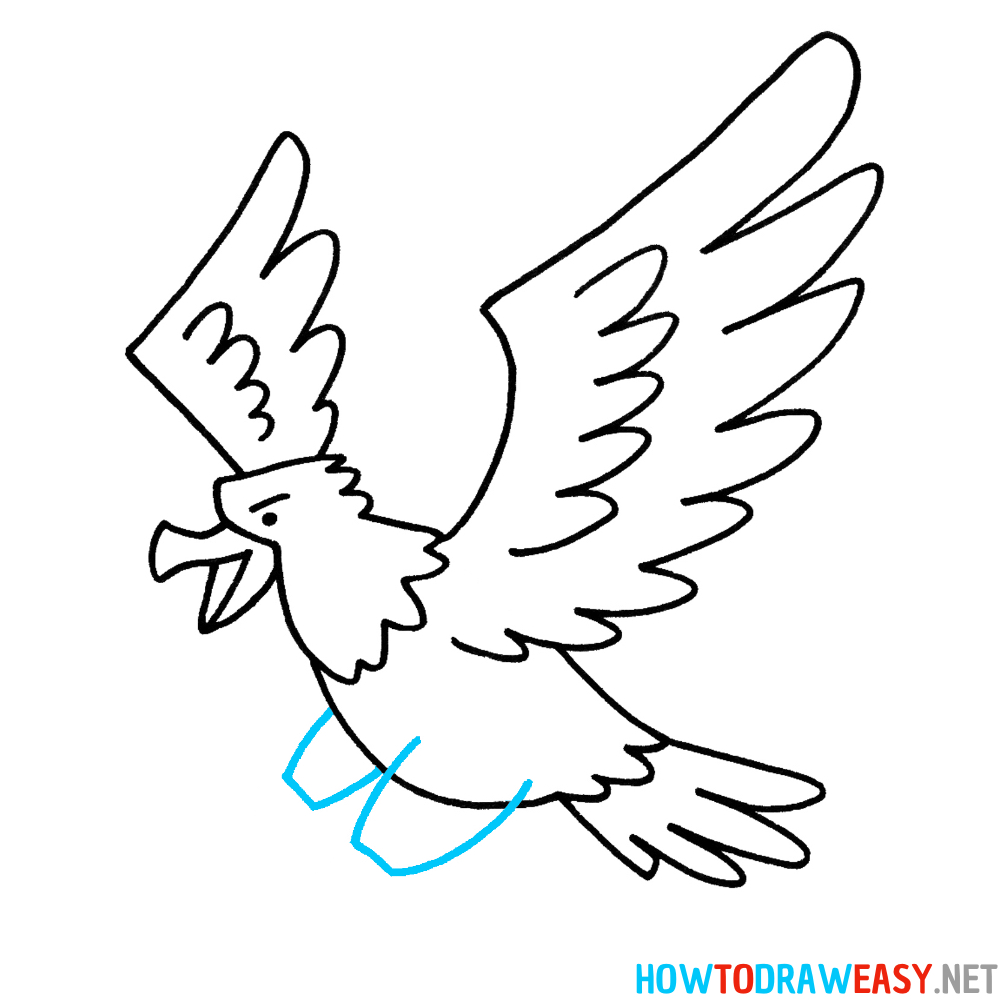 Eagle Drawing Seventh Step