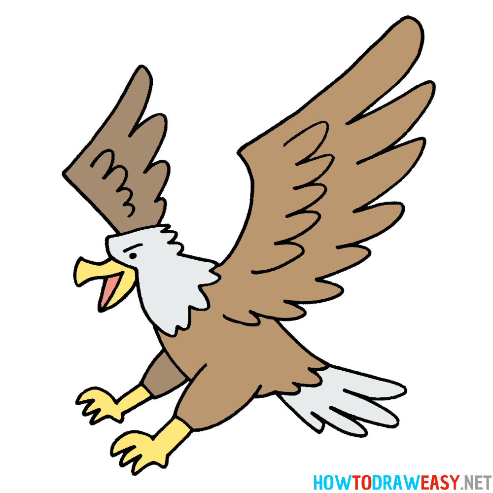 Eagle Drawing Ninth Step