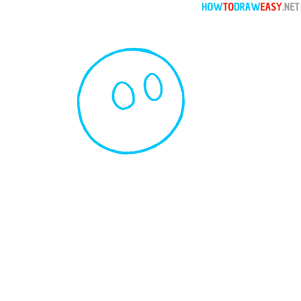 Mickey Mouse Drawing First Step