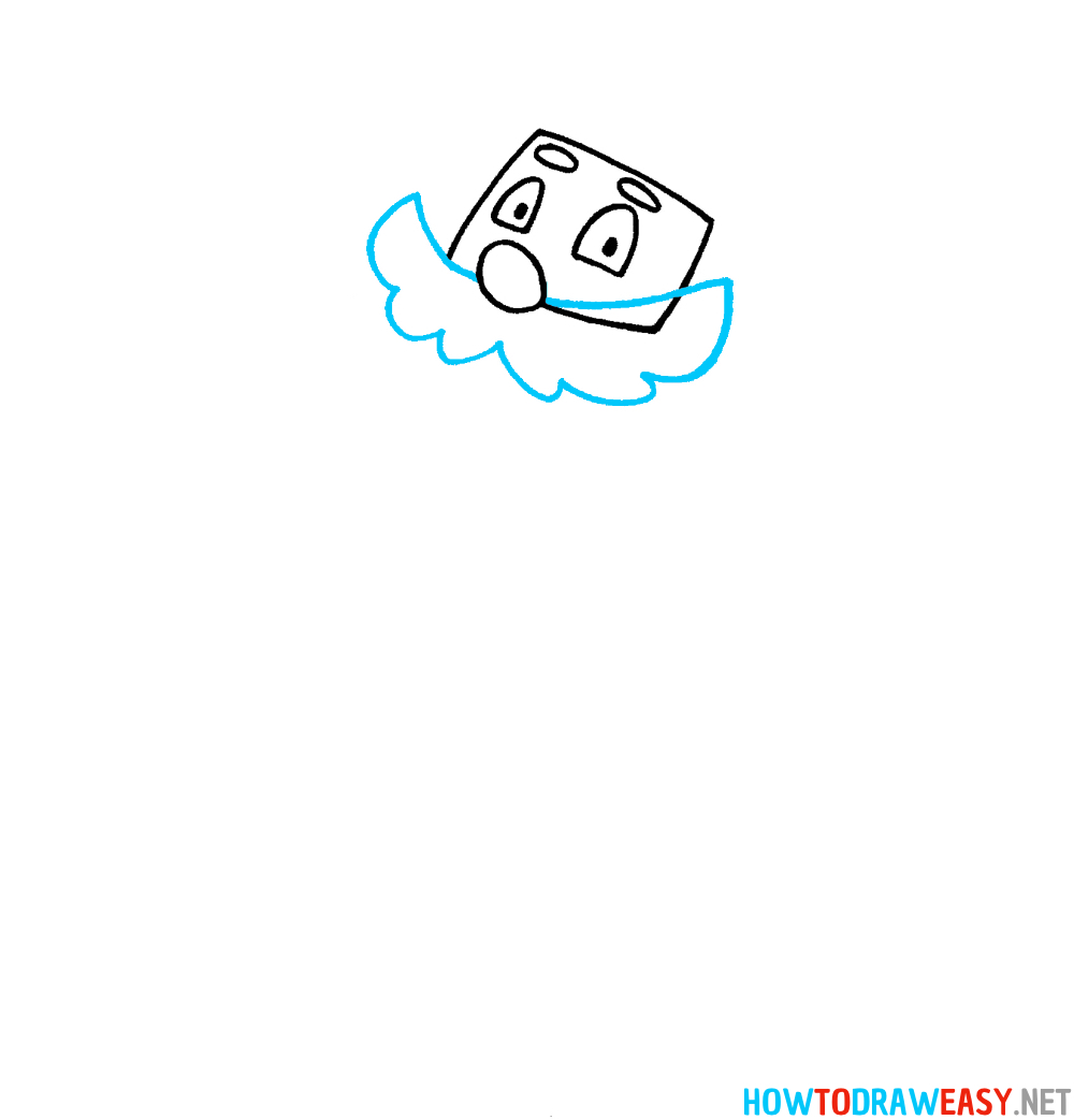 Santa Claus Drawing Tutorial Third Step