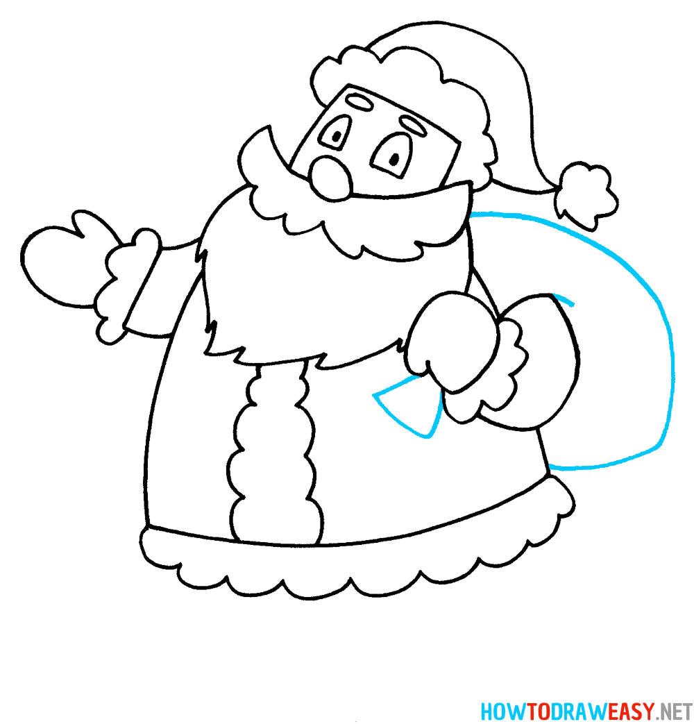 Santa Claus Drawing Eighth Step