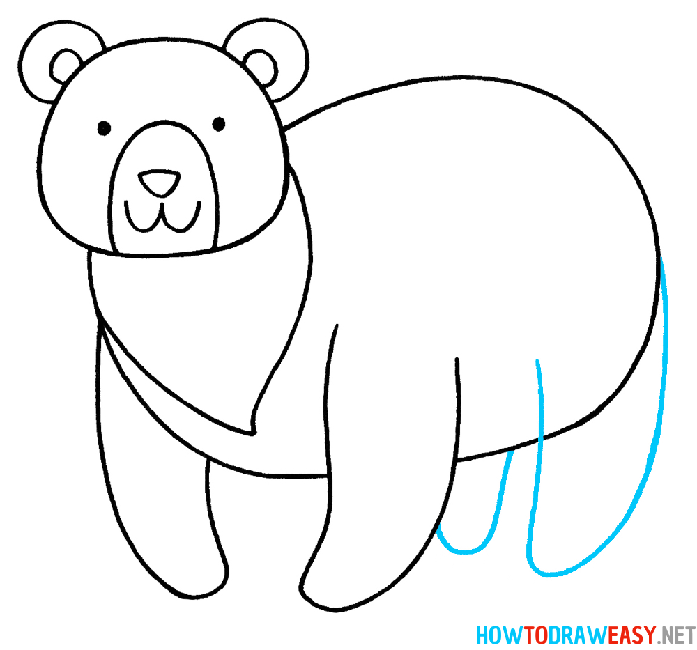 Bear Drawing Seventh Step