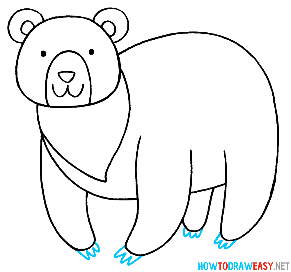 Bear Drawing Eighth Step