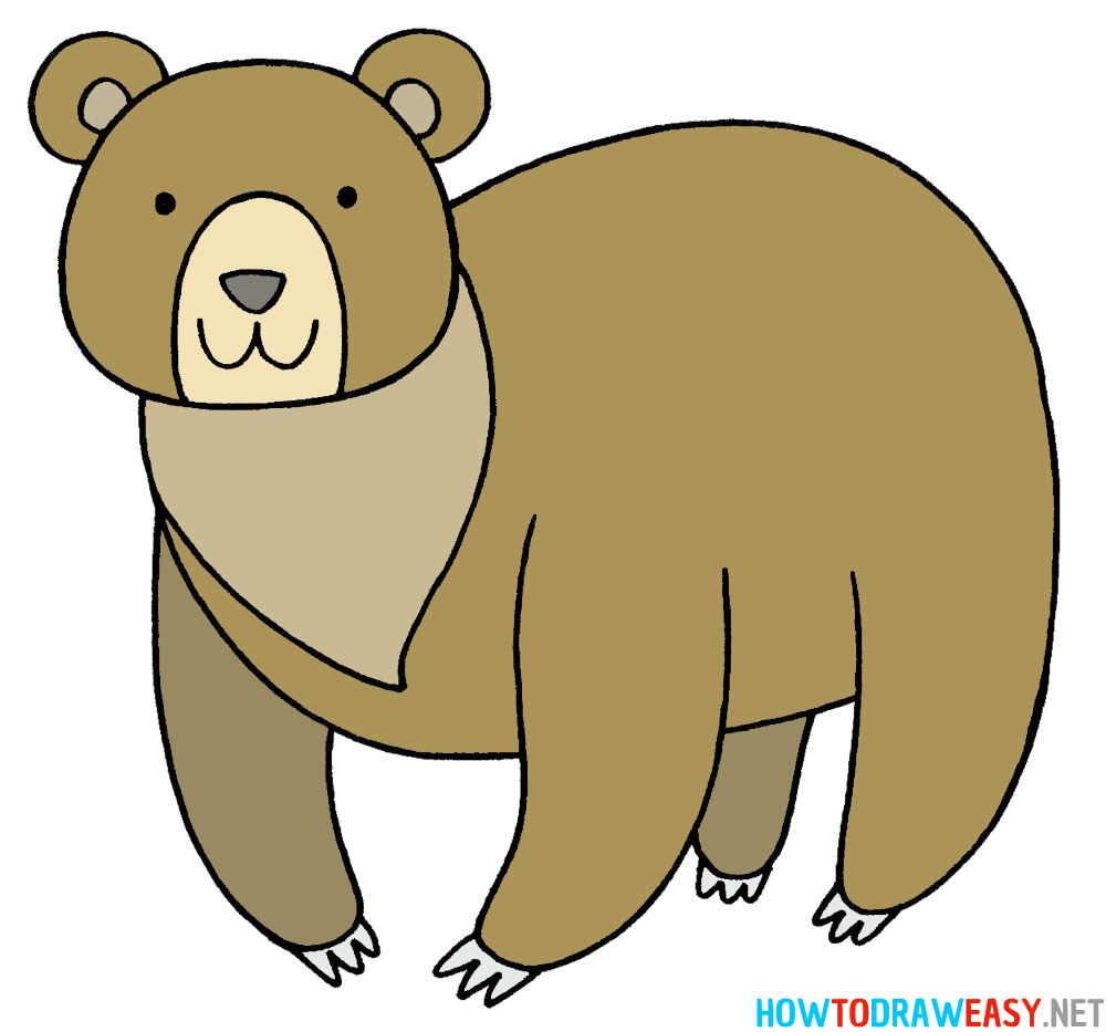 Bear Drawing Ninth Step