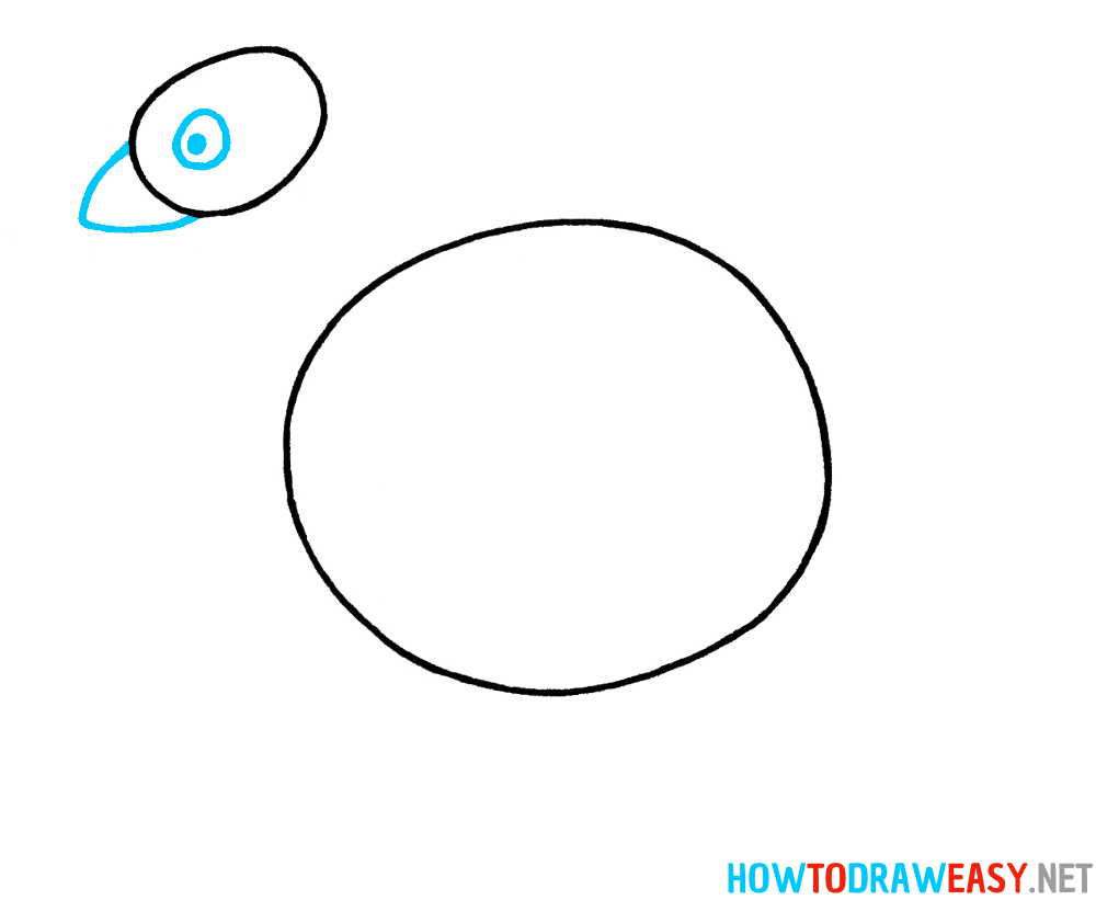 Turkey Drawing Tutorial Second Step